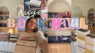 HUGE BOOK HAUL  unboxing 30+ books, fairyloot special editions, booksplease, author mail, amazon