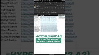 Click your way to efficiency with the Hyperlink formula in Excel! #hyperlink #sheets #exceltips