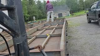 Back at the square bale grapple build and hay wagon