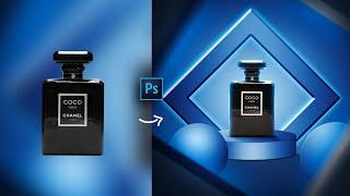 Making Creative perfume manipulation design  Photoshop || #ProductManipulation #PhotoshopTutorial