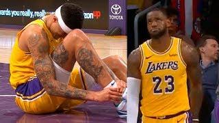 LeBron James Heartbroken After Kyle Kuzma Gets Injured! Lakers vs Clippers! March 3 2019