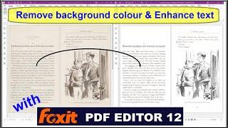 Remove background colour & Enhance text - with Foxit Editor 12.