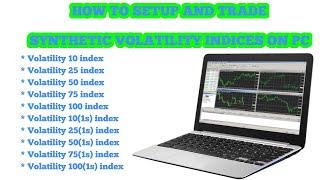 HOW TO SETUP AND TRADE SYNTHETIC VOLATILITY INDICES  ON PC