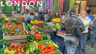 London Tower Bridge Christmas Market Tour from Borough Market | London Winter Walk 2024 [4K HDR]