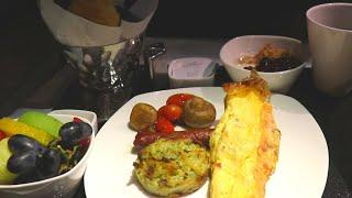 ETIHAD A380 Business Class Food | Abu Dhabi - Paris | Morning Breakfast | #viral #trending #food