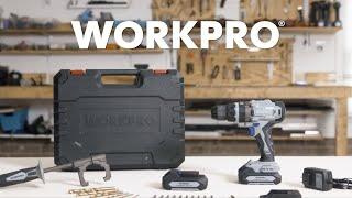 WORKPRO® Tools | 20V Brushless Cordless Drill Driver Kit