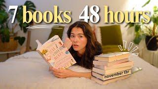 Can I finish my November TBR in 48 HOURS? READING VLOG