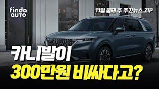 11월 2주 차즘 자동차 이야기  | 테슬라 모델 2, 사이버트럭  카니발 페이스리프트 ‍‍‍ GV70, EV6 페이스리프 ‍ 하이브리드 차량 판매량 상승 