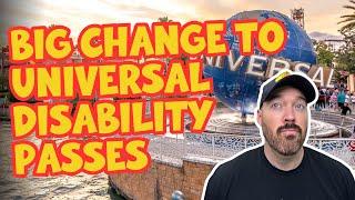 Universal Studios Makes MAJOR Change To Their Disability Access Pass System