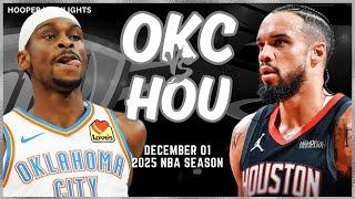 Oklahoma City Thunder vs Houston Rockets Full Game Highlights | Dec 1 | 2025 NBA Season