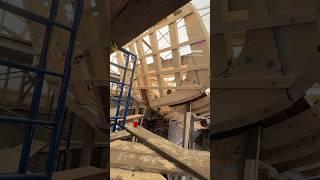 Watch a ship get rebuilt in record time ️ #shipwright #boatbuilding #maritime #marine #sailing