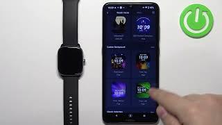 How to Set Up Custom Watch Face on Amazfit GTS 4 Mini - Watch Face with Custom Image