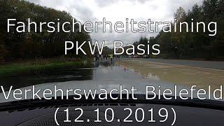 Fahrsicherheitstraining PKW Basis Verkehrswacht Bielefeld 12.10.2019