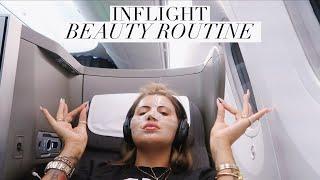 IN-FLIGHT BEAUTY ROUTINE & PACKING MY PLANE BAG | JAMIE GENEVIEVE