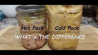 Cold Packed (Raw) & Hot Packed (Cooked) Pressure Canned Chicken; COMPARISON.