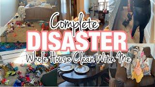 COMPLETE DISASTER WHOLE HOUSE CLEAN WITH ME|ALL DAY CLEANING MOTIVATION|SPEED CLEANING 2021