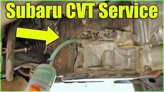 Subaru TR580 Transmission: CVT Fluid Replacement