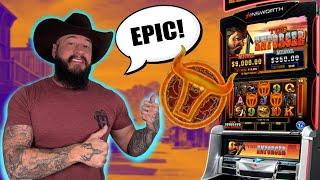 This Slot Machine had an INCREDIBLE run!  The Enforcer! WOW!  Bonus after Bonus