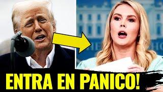 ¡Secretaria de prensa en PÁNICO tras derrota económica de Trump!