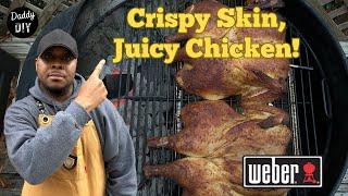 Juicy Roast Chicken on a Weber Kettle | Easy 2-Chicken Recipe with Typhur Thermometer