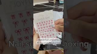 Unboxing Nail Supply #nailbeginners #beginnerfriendlynails #unboxing #nailart #selfnails