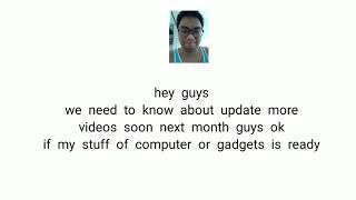 my announcement request in video update soon (part 1)