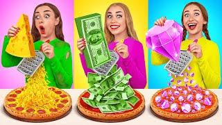 עָשִׁיר vs חסר פרוטה vs גיגה ריץ' אתגר | קרב אוכל Multi DO Challenge
