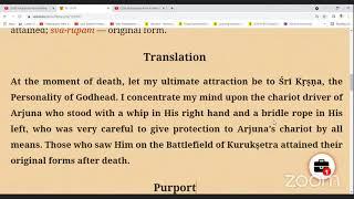 Srimad Bhagavatam 1.9.39 by HG Sahadev das Prabhu 26/08/2021