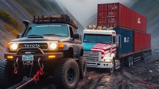 Toyota Landcruser | Tow a heavy truck |Snow runner | Peterman 79 Special 'Riptide'