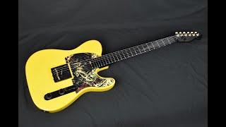 Description for Telecaster HH Yellow Black Alnico 5 Hot Rails 4-Way Coil Split Stainless Steel Frets