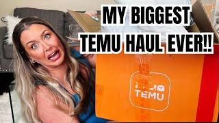 Temu Haul | MY BIGGEST TEMU HAUL EVER | HOTMESS MOMMA MD