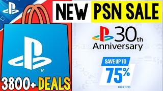 GIGANTIC NEW PSN SALE LIVE NOW! PSN 30th ANNIVERSARY Sale 3800+ Deals (NEW PlayStation Deals 2024)