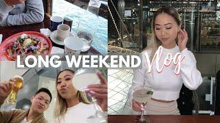 GRWM, Birthday Dinner & Instagram Brunch Spot // LONG WEEKEND VLOG! | THERESATRENDS