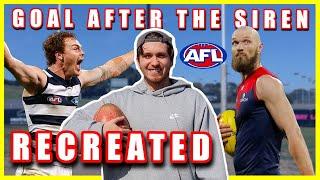 RECREATING AFL GOALS AFTER THE SIREN