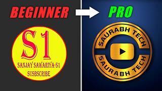 How to Make Professional Logo For YouTube on Mobile || Logo Kaise Banaye? | Logo Design Tutorial 