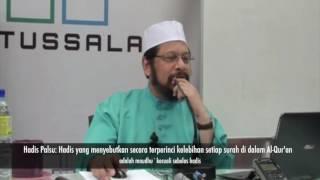 HADIS PALSU- Kelebihan Surah-surah dalam Al-Quran Kecuali 11 hadis [39]