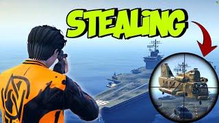 Stealing a "TURBO SUPRA" from AIRCRAFT CARRIER in GTA 5 RP (sobrang tulin!!)