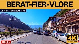 BERAT - FIER - VLORE  DRIVING TOUR REAL TIME FROM BERAT TO VLORA CITY  TETOR 2024 [4K]