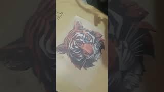 Tiger Dtf printing on t shirt | HG Apparel Chandauk | Shivam printing |#art #explore #shorts#scroll