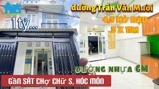 Nên mua! Bán nhà Hóc Môn giá rẻ đường nhựa 6m nở hậu 5 x11M dọn vào ở ngay Trần Văn Mười