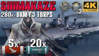  Destroyer Shimakaze - The 8KM F3 Torpedo Assassin! 