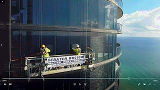 Scratch Glass Repair - Porsche Design Tower - Miami Beach, FL