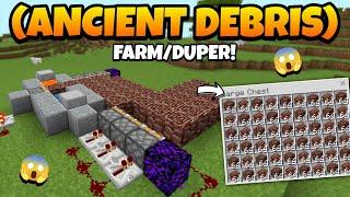 (ANCIENT DEBRIS) New Netherite Duper & Farm in Minecraft Bedrock 1.21+ | Unlimited Netherite | 