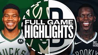 BUCKS at NETS | FULL GAME HIGHLIGHTS | December 8, 2024