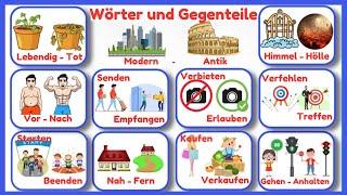 Wörter und Gegenteile auf Deutsch | lerne Deutsch mit Spaß