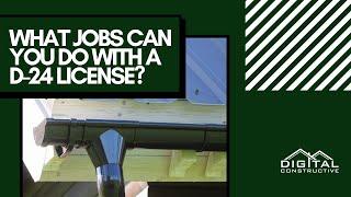 What Can You Do With a D-24 License? Metal Products Contractors in California! C-61 Contractors