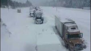 The strategy for driving in bad weather #winter #cdl #trucking