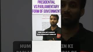 Presidential vs Parliamentary Form of Government | #shorts #clatprep #CLAT #polity