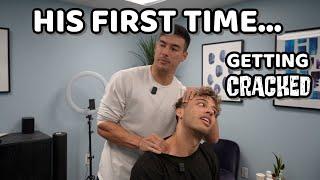 He Has SCOLIOSIS and Works Out A LOT…Full Treatment + CRACKS with Dr. Tyler