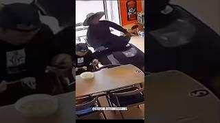 ️SHOCKING️ | Chinese man rides moped through ramen shop!  | #mustwatch